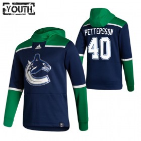 Kinder Vancouver Canucks Elias Pettersson 40 2020-21 Reverse Retro Pullover Hooded Sweatshirt